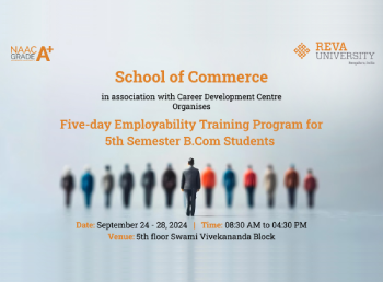 5-day Employability Training Program for V semester B.Com students