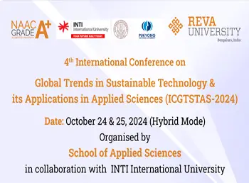 4th International Conference on Global trends in Sustainable Technology its Applications in Applied Sciences (ICGTSTAS-2024)
