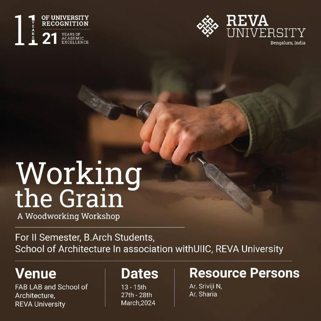 Report on Skill Development Program – Working the Grain: A Woodworking Workshop