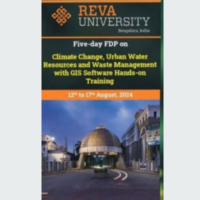 5 days FDP on Climate Change, Urban Water resources & Water Management