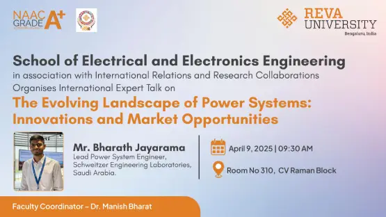 International Expert Talk – “The Evolving Landscape of Power Systems: Innovations and Market Opportunity”