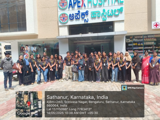 Visit to Wastewater treatment Plant – Apex hospital, Bangalore