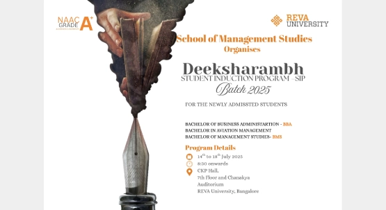 Student Induction Program Schedule 2025 Batch - DEEKSHARAMBH
