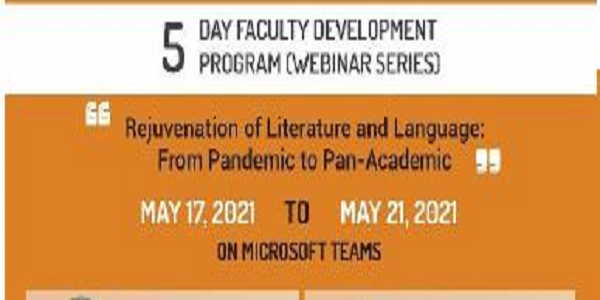 5 Day Faculty Development Programme