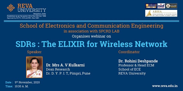 Webinar session on SDRs The ELIXIR for Wireless Networks
