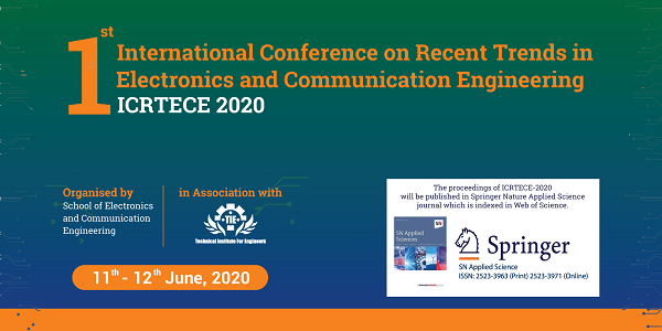 First International Conference on Recent Trends in Electronics and Communication Engineering Virtual Conference