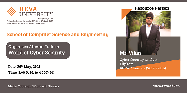 Alumni Talk On World of Cybersecurity