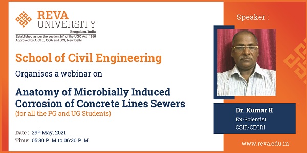 Report on Webinar Anatomy of Microbially Induced Corrosion of Concrete Line Sewers