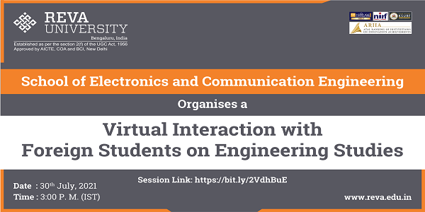 Virtual Interaction with Foreign Students on Engineering Studies
