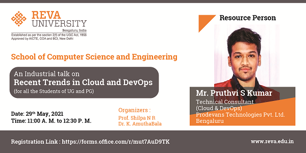 Industrial talk On Recent Trends in Cloud and DevOps