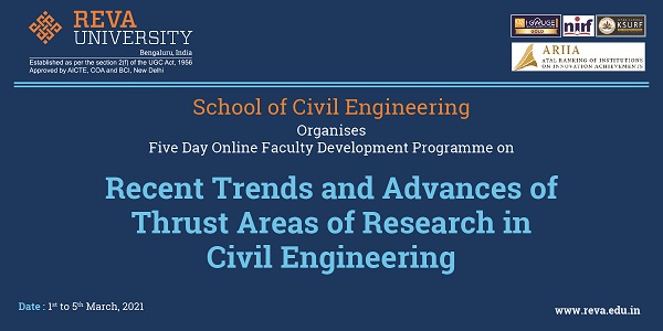5 day Faculty Development Programme by School of Civil Engineering