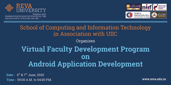 Two days Virtual FDP on ANDROID APPLICATION DEVELOPMENT