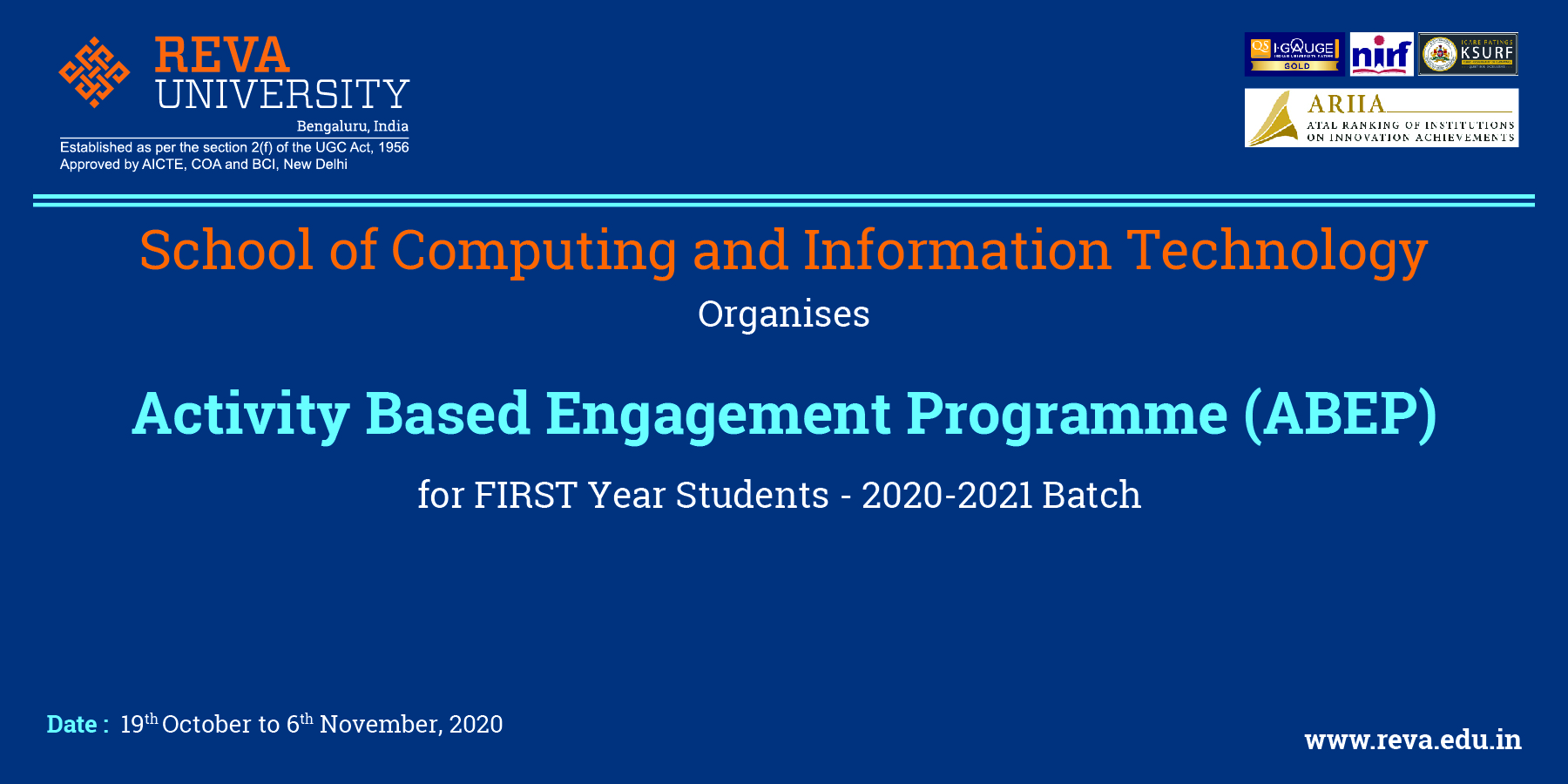 Activity Based Engagement Programme for First Year Students