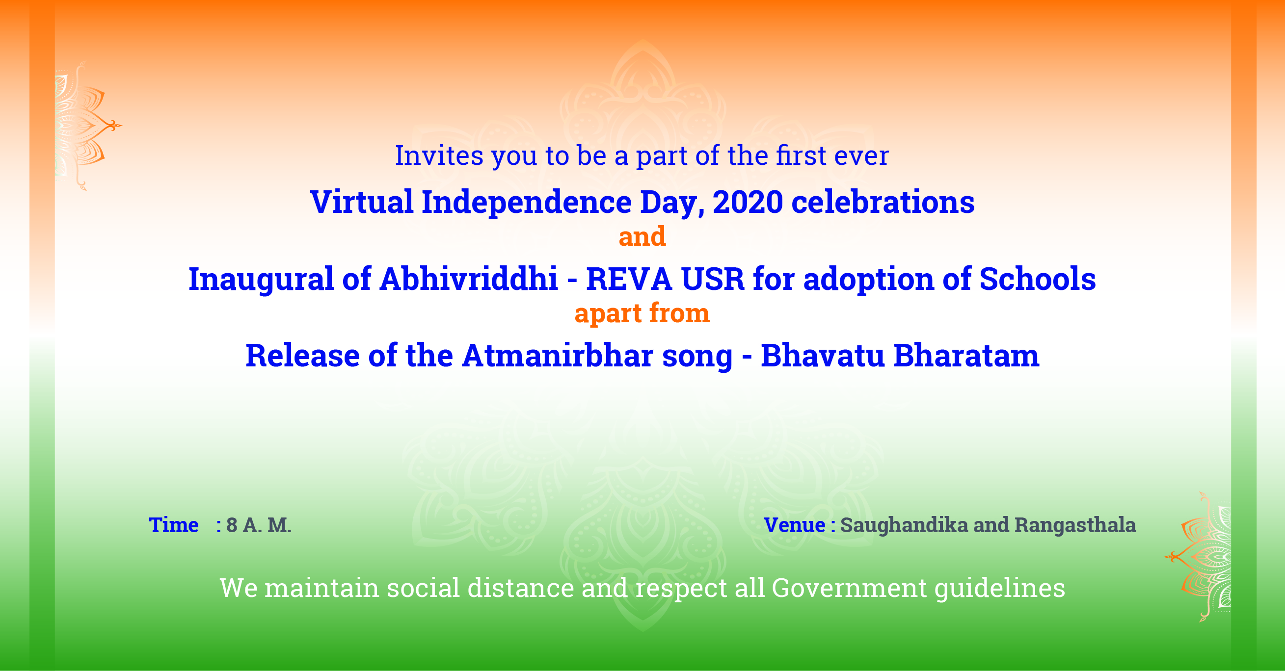 Virtual Independence Day Programme
