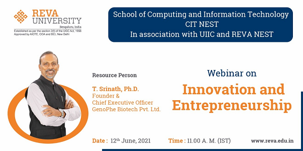 Innovation and Entrepreneurship webinar