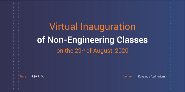 Non Engineering courses virtual inaugural