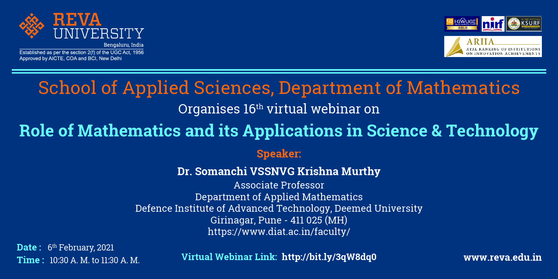 Role of Mathematics and its Applications in Science and Technology