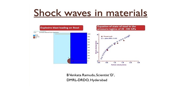 Webinar on the Generation and Propagation of Shock Waves in Materials