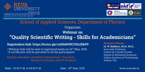 Quality Scientific Writing Skills for Academicians