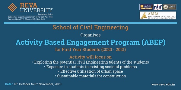 Report of Activity Based Engagement Programme held by School of Civil Engineering
