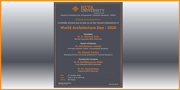 Virtual Celebration of World Architecture Day 2020