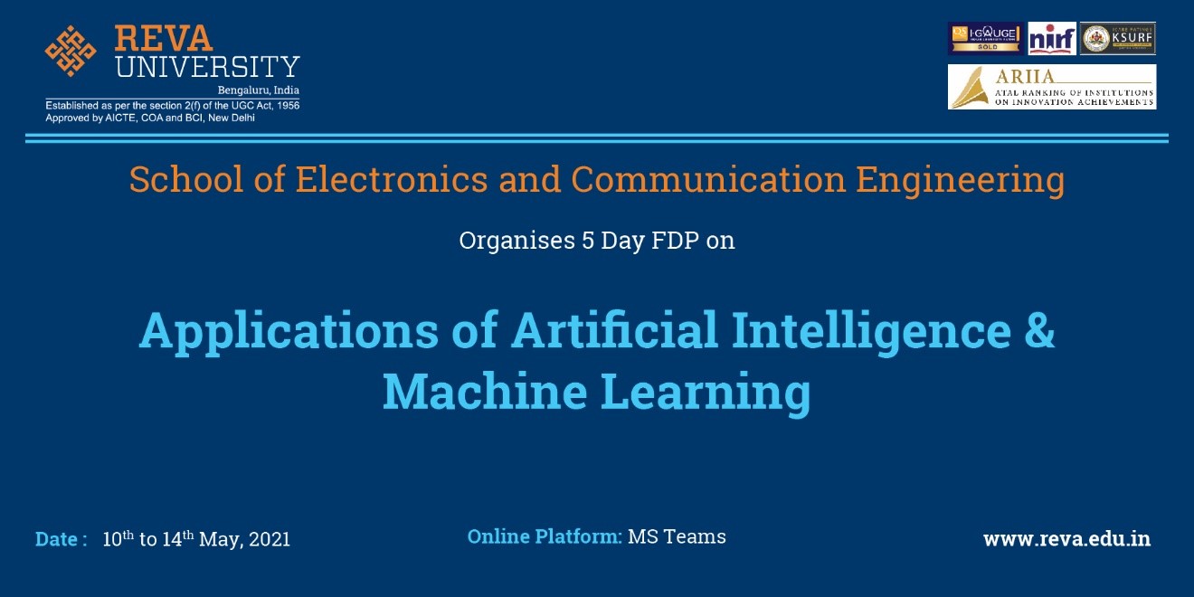 FDP on Applications of Artificial Intelligence and Machine Learning