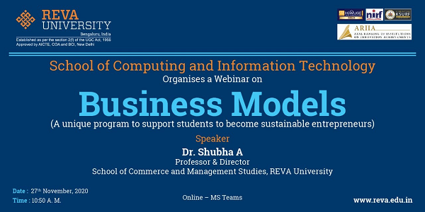 Webinar on Business Models