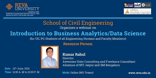 Report on Webinar Introduction to Business Analytics and Data Science