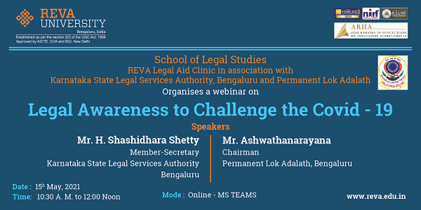 Webinar on Legal Awareness to challenge Covid19