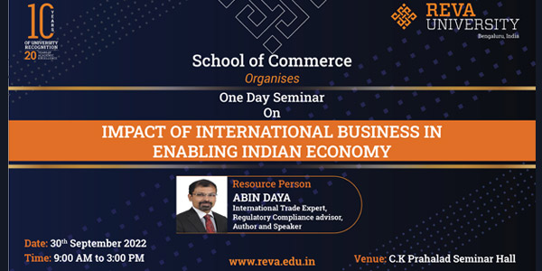 Guest Lecture on Impact Of International Business in Enabling Indian Economy