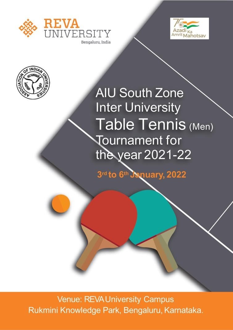 AIU South Zone Inter University Table Tennis Men Tournament-2021-22