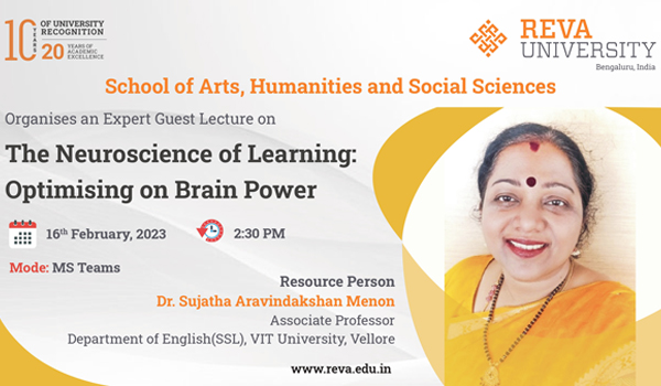 Expert Guest Leture on The Neuroscience of Learning: Optimising Brain Power