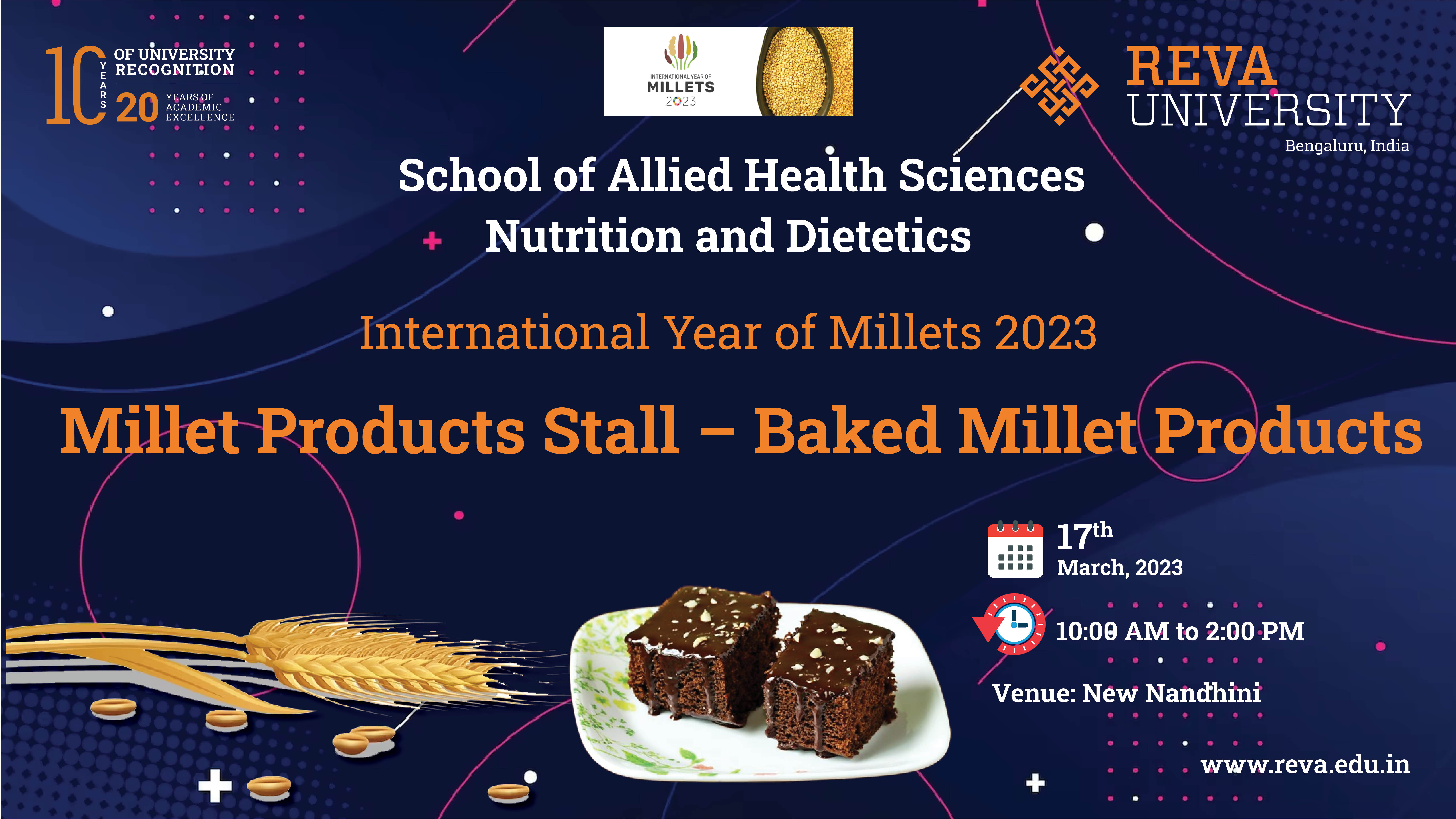 Millet products Stall - School of Allied Health Sciences