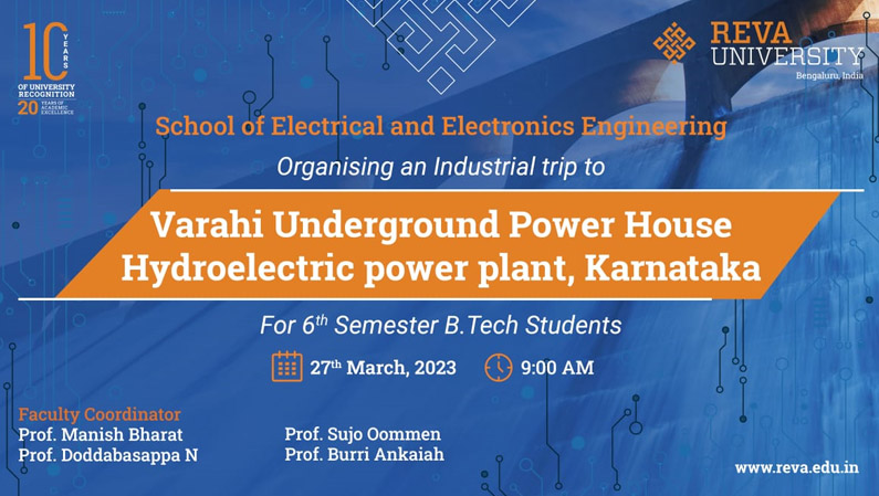 Industrial Visit for 6th Semester to  Varahi Underground Hydroelectric Power Plant