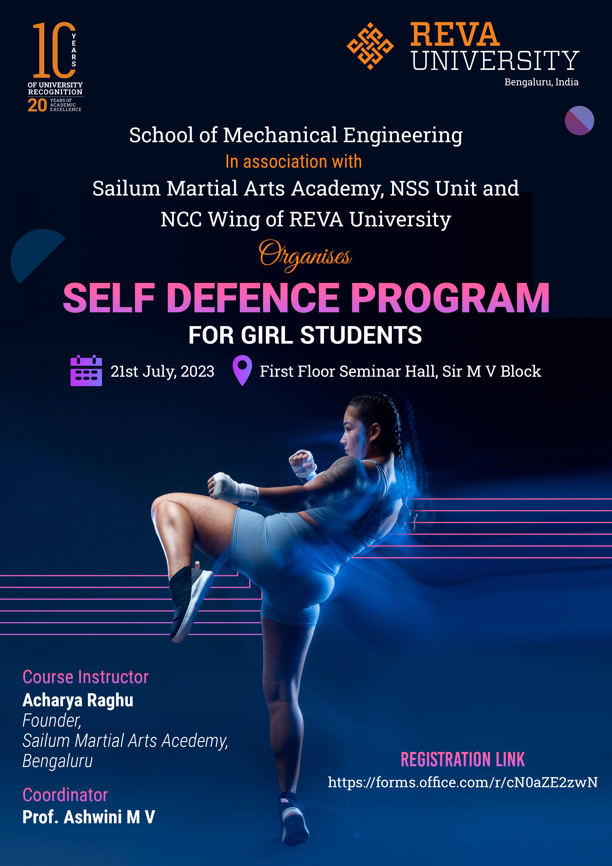 Self-Defence Program for Girl Students