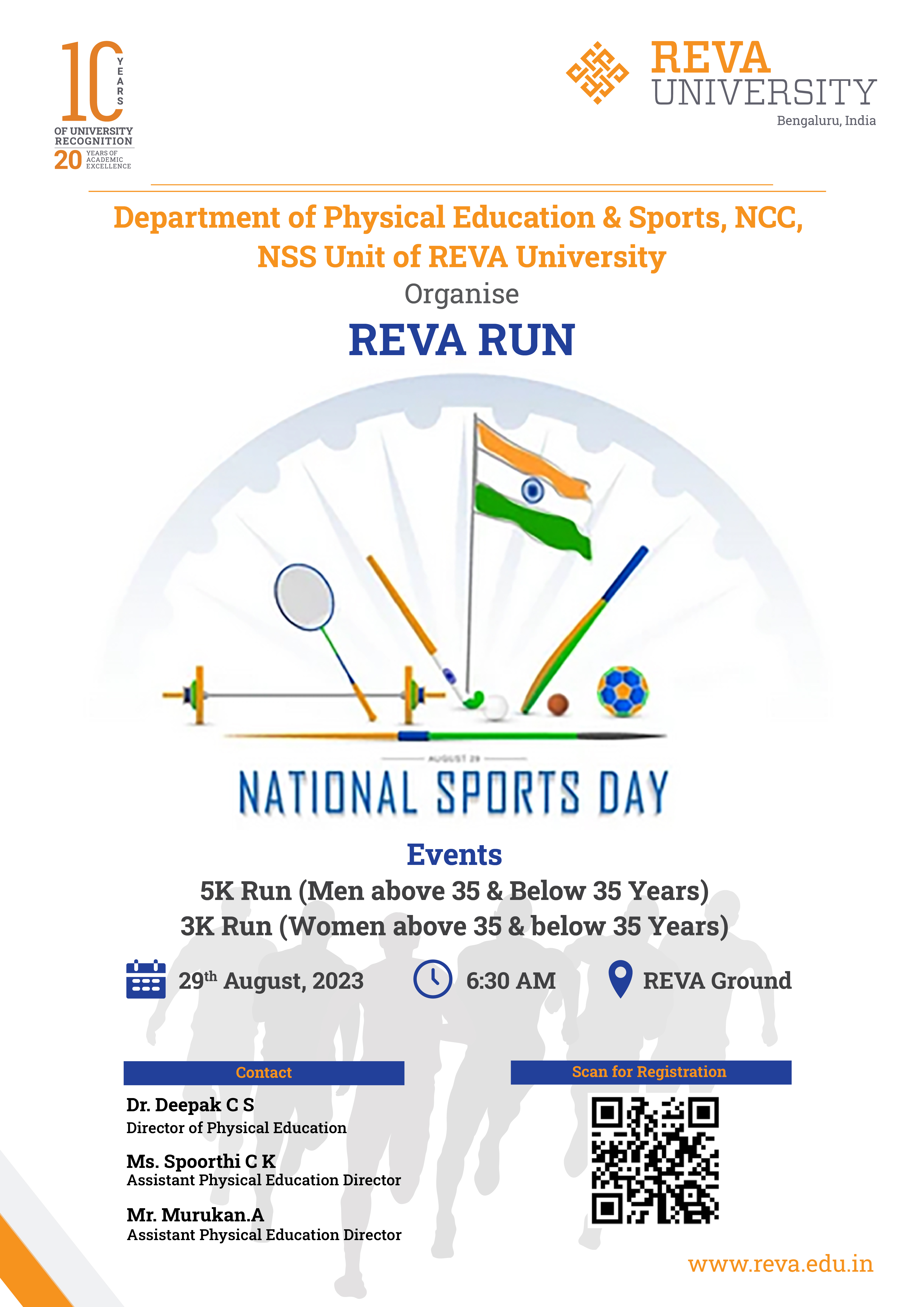 REVA RUN – National Sports Day Event