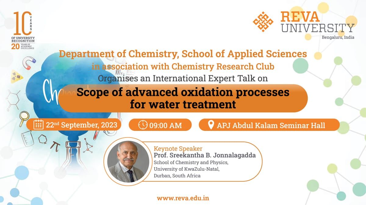 Scope of Advanced oxidation processes for water treatmen - International Expert Talk
