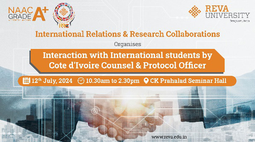 Interaction with International Students by Cote D’Ivoire Counsel and Protocol Officer