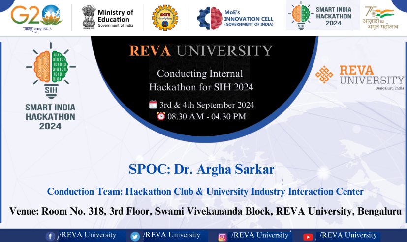 Smart India Hackathon 2024 - Internal Hackathon at REVA University