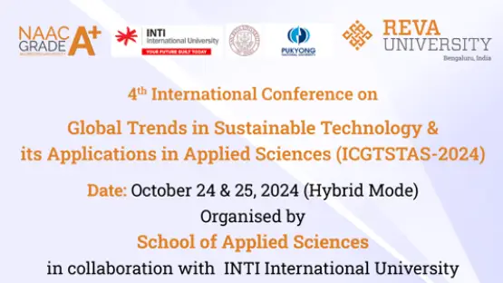 4th International Conference on Global trends in Sustainable Technology its Applications in Applied Sciences (ICGTSTAS-2024)