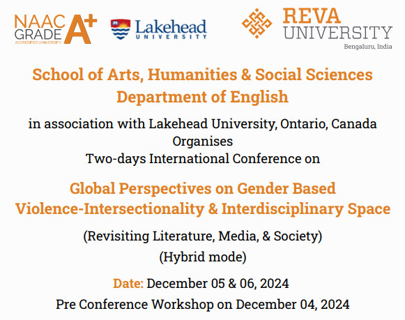 Global Perspectives on Gender Based Violence-Intersectionality and Interdisciplinary Space on 5th &6th Dec 2024