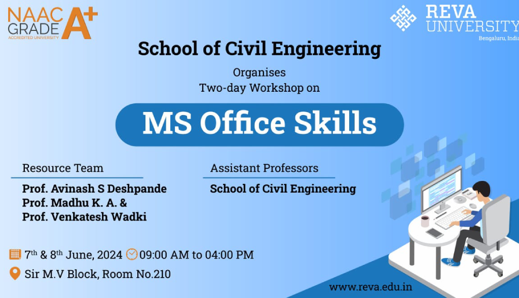Two day workshop on MS Office skills  for non teaching staff