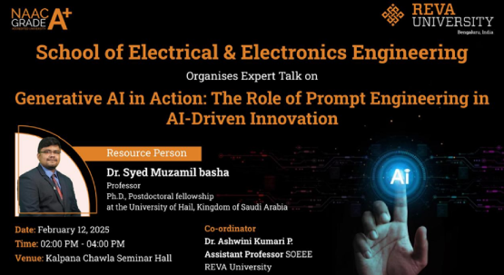 Expert Talk on Generative AI and Prompt Engineering at REVA University
