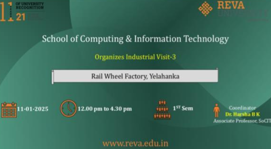 Industrial visit to Rail Wheel Factory (RWF)