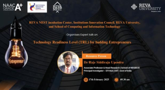 Technology Readiness Level (TRL) for budding Entrepreneurs