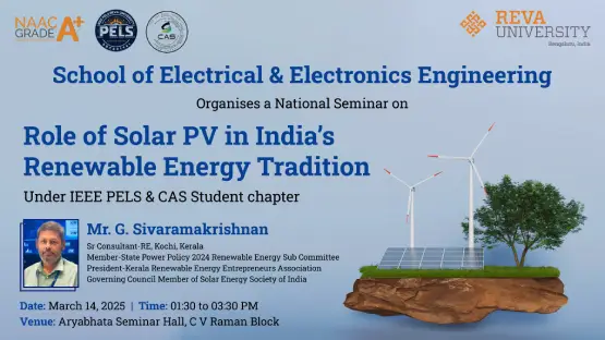 Seminar on “Role of Solar PV in India’s Renewable Energy Transition”