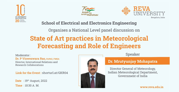 National Level panel discussion on State of Art practices in Meteorological Forecasting and Role of Engineers