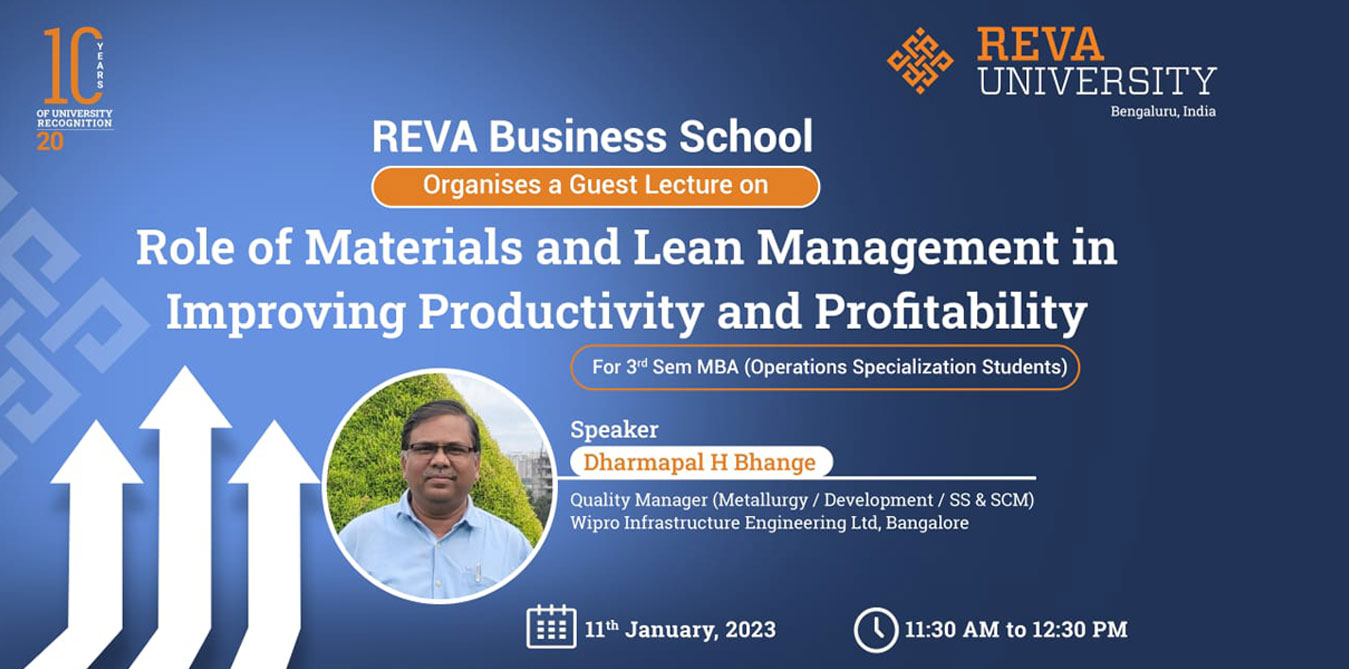 Role of Material and Lean Management in Improving Productivity and Profitability